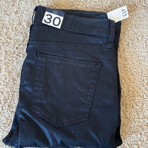 GAP Shiny Black Denim Jeans